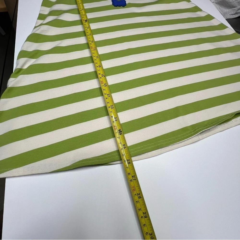 Matilda Jane Girls Size 12 Striped Swing Tank Top Green Blue NWOT